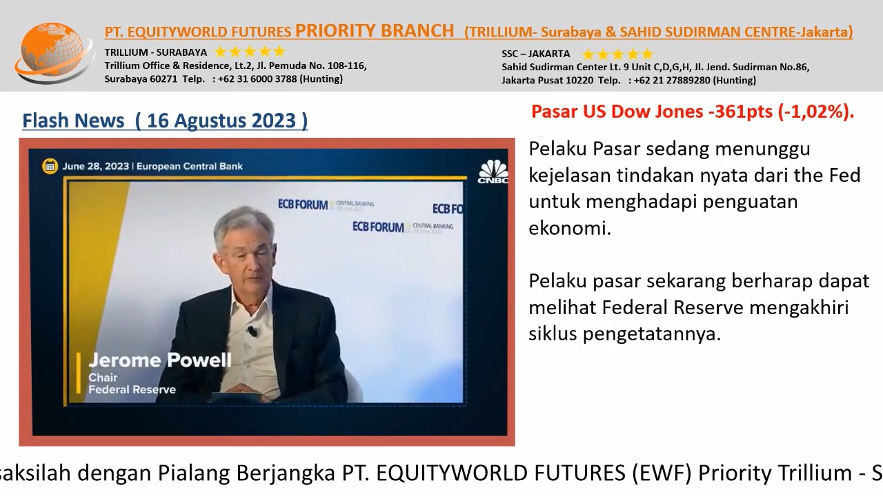 PT Equityworld Futures Trillium Surabaya - Rapat The Fed Dan Detail Perkembangan Ekonomi US