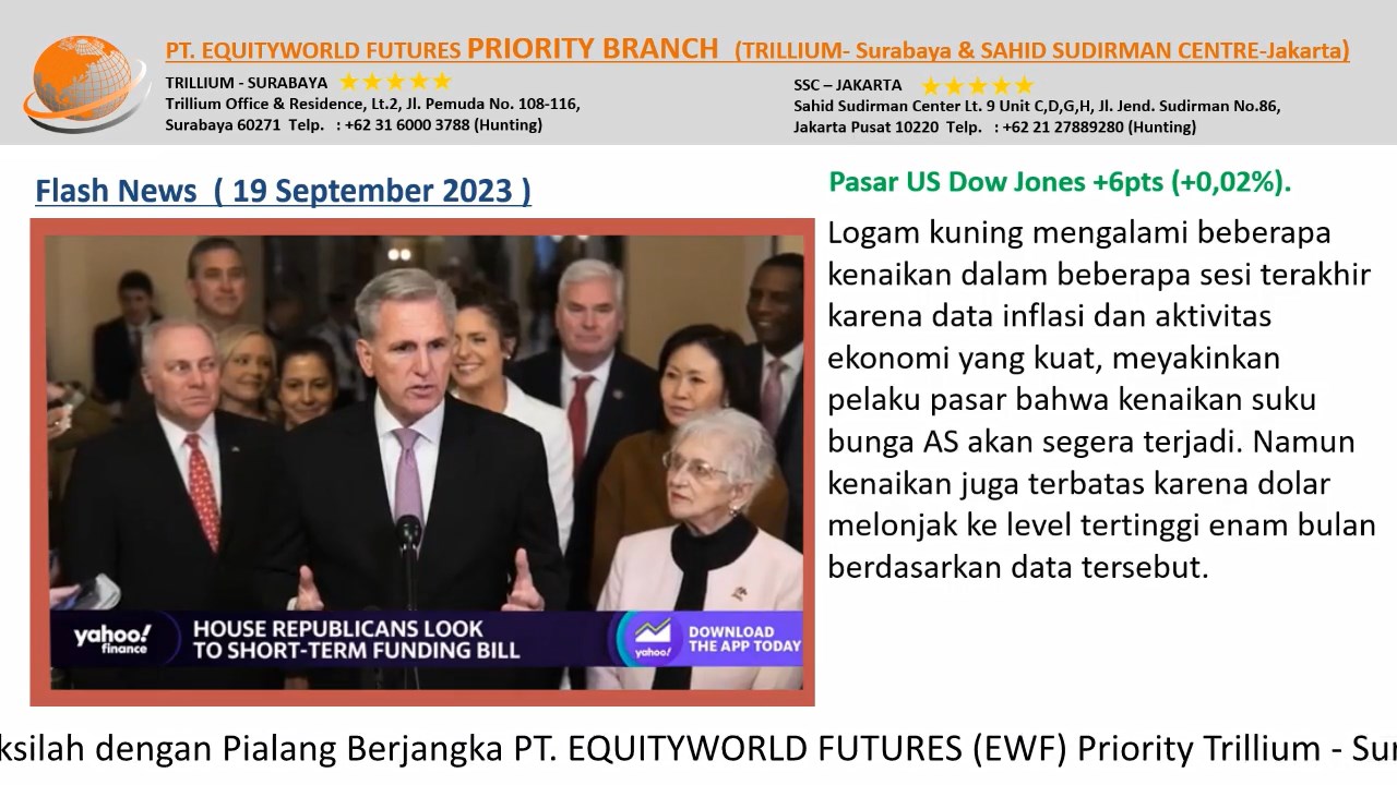 PT Equityworld Futures Trillium Surabaya - Putusan Bunga Bank sentral Tiongkok, Inggris, dan Jepang Akan Di Putuskan Minggu Ini
