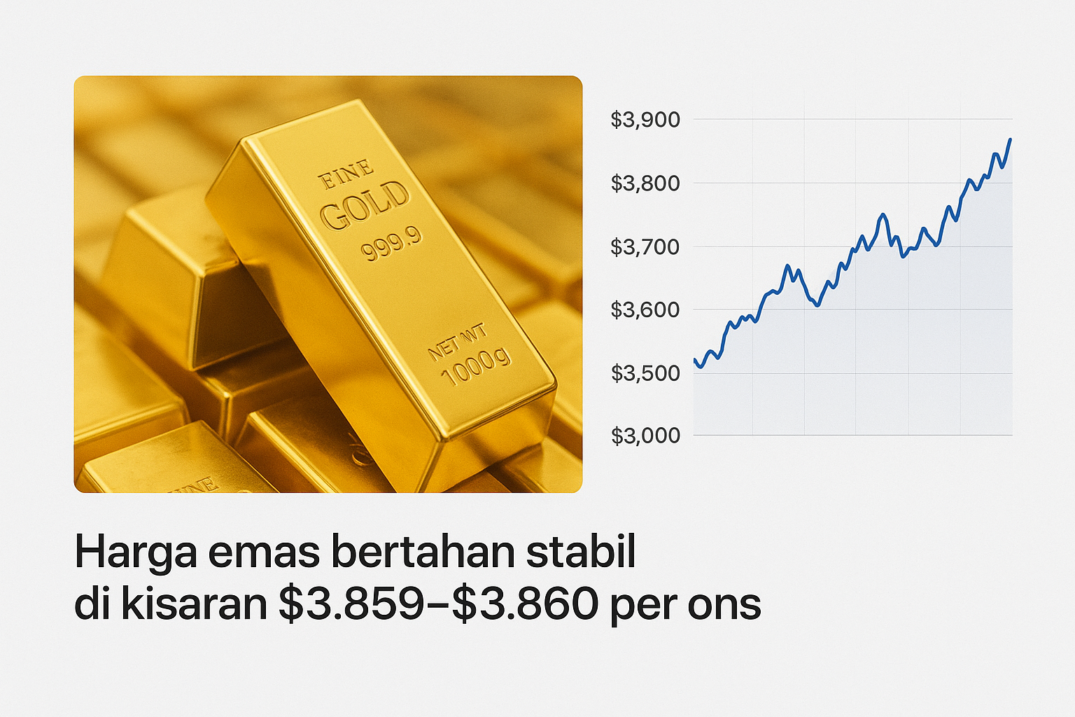 Equity World Trillium Surabaya – Harga Emas Stabil di Tengah Penutupan Pemerintah AS dan Ekspektasi Pemangkasan Suku Bunga The Fed