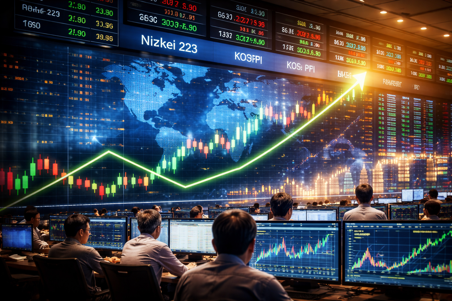 Equity World Trillium Surabaya – Saham Asia Menuju Kenaikan Mingguan Keempat, Didorong AI & Sektor Chip