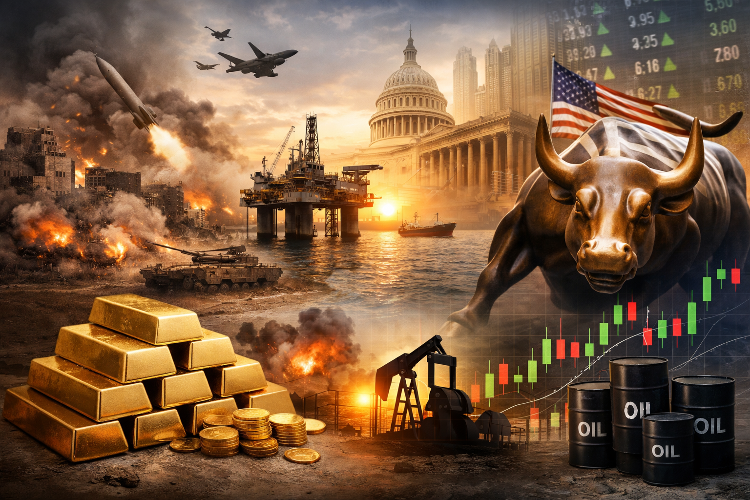 Equity World Futures Surabaya – Harga Emas Anjlok Akibat Tekanan Dolar AS dan Ketegangan Geopolitik